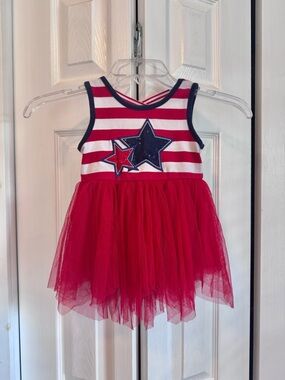 Emily Rose Red White and Navy Star Tulle Dress July 4th